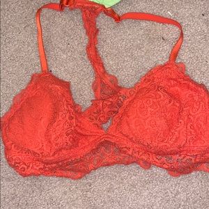vibrant orange bralet